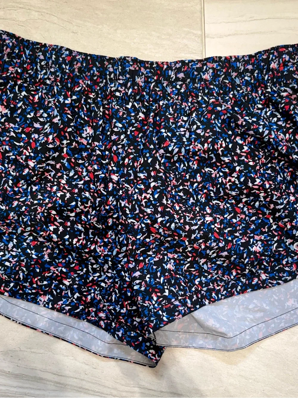 Women’s Elastic-Waist Printed Shorts - Black Multi